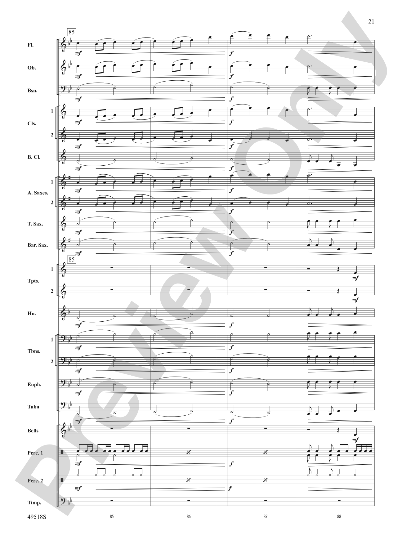 Lion Pride: Concert Band Conductor Score & Parts