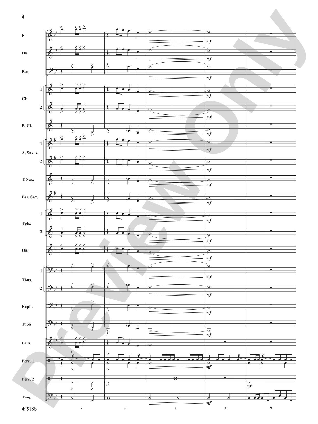 Lion Pride: Concert Band Conductor Score & Parts