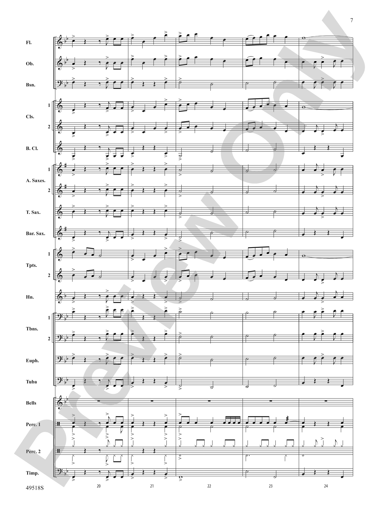 Lion Pride: Concert Band Conductor Score & Parts