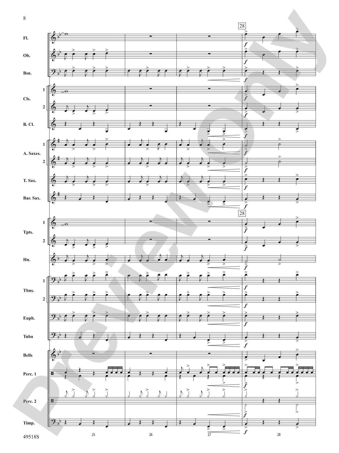 Lion Pride: Concert Band Conductor Score & Parts