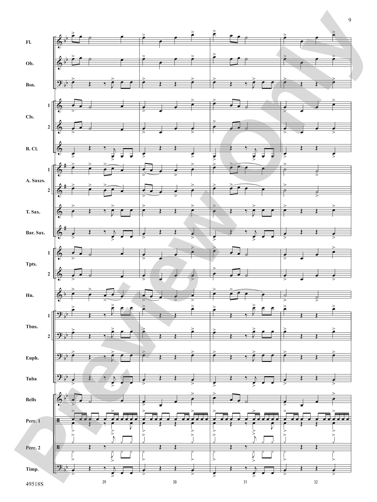 Lion Pride: Concert Band Conductor Score & Parts