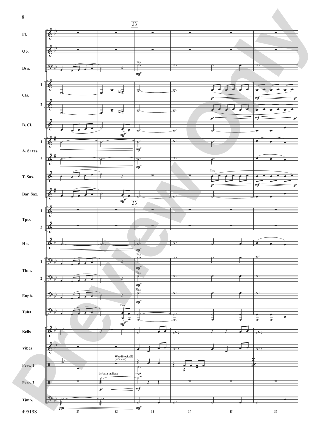 Twilight Waltz: Score