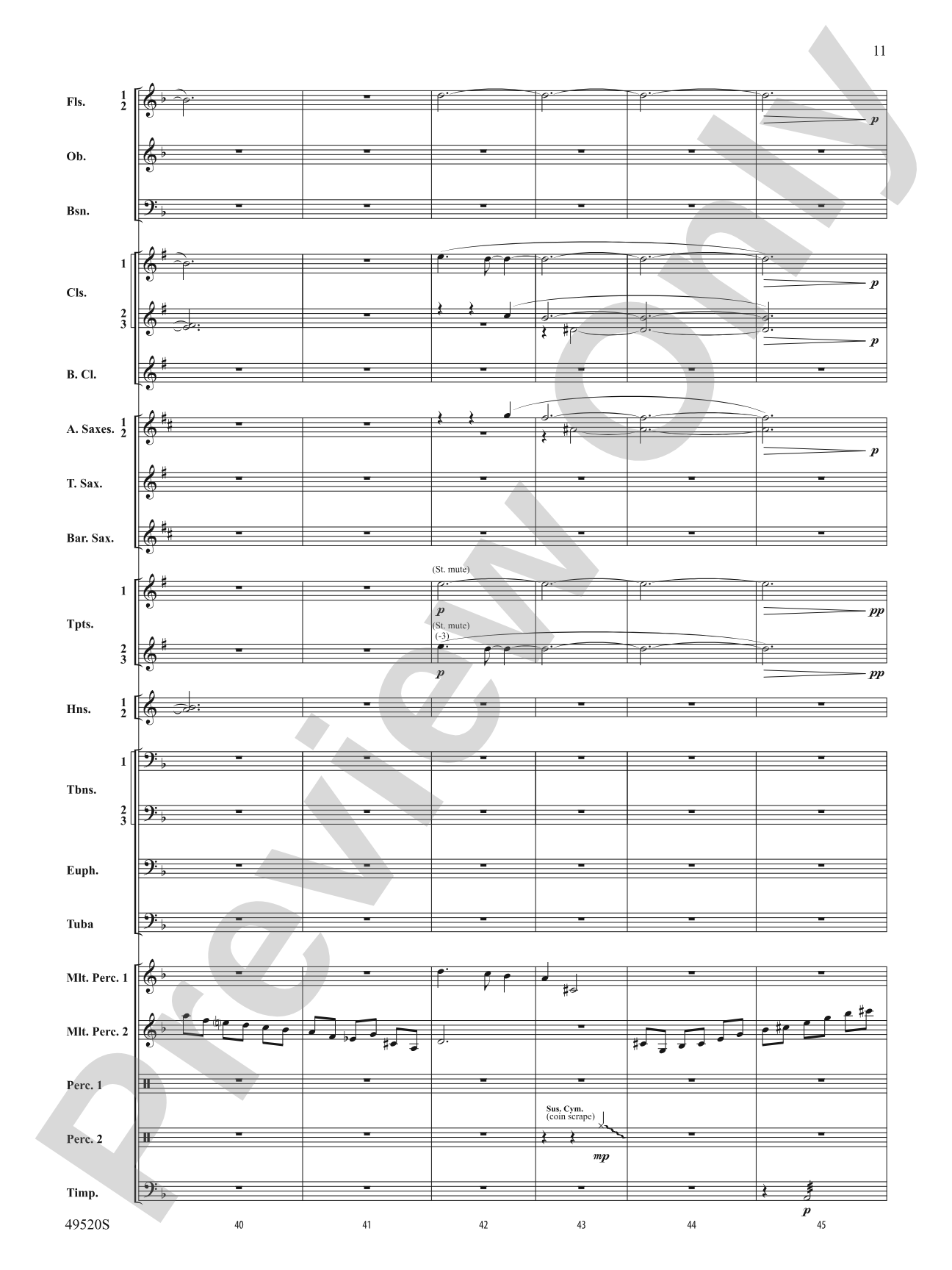My Victory Won: Concert Band Conductor Score & Parts