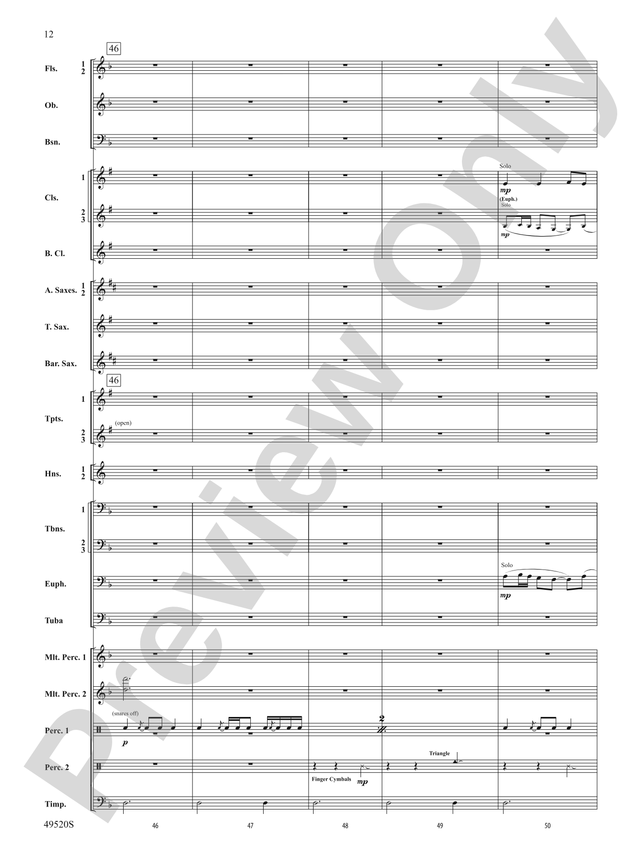 My Victory Won: Concert Band Conductor Score & Parts