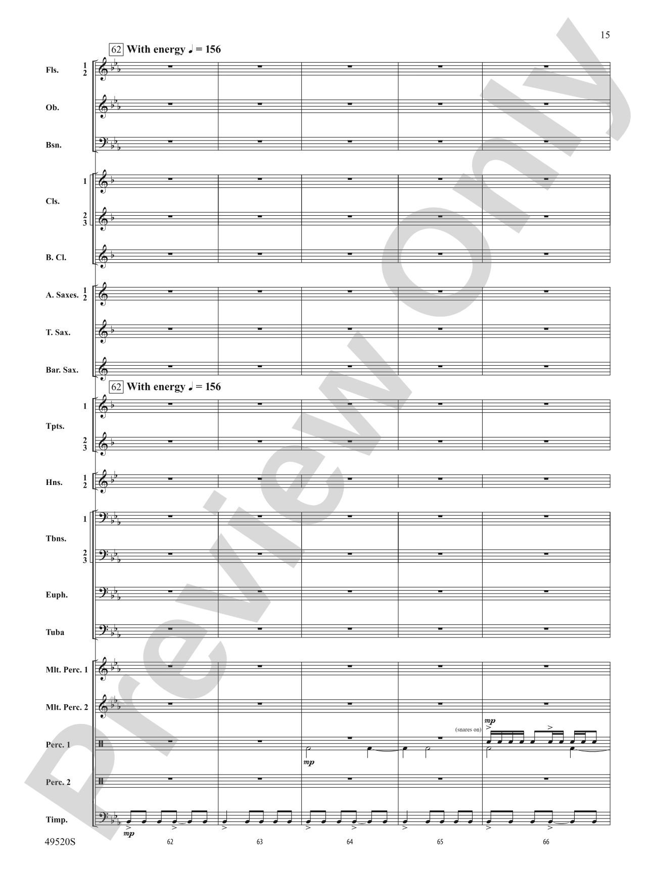My Victory Won: Concert Band Conductor Score & Parts