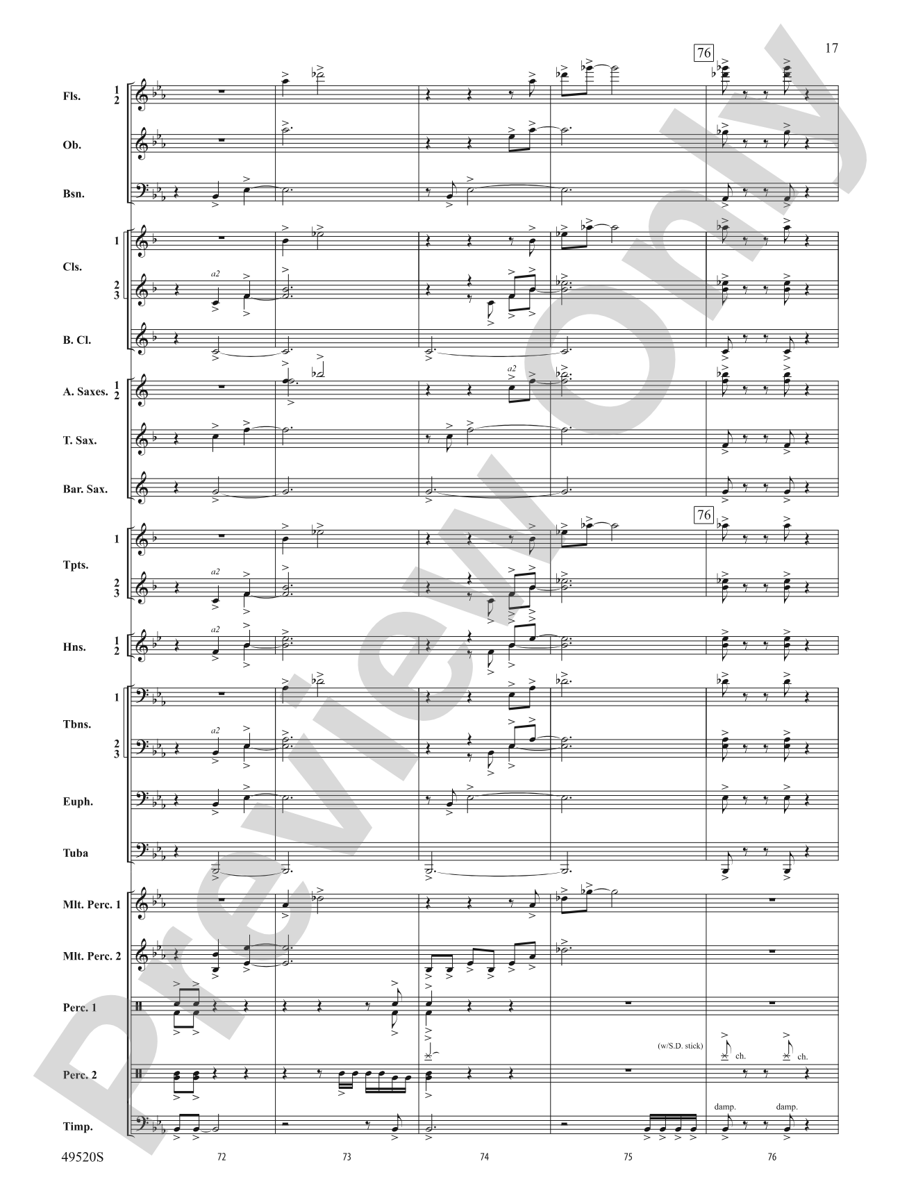 My Victory Won: Concert Band Conductor Score & Parts