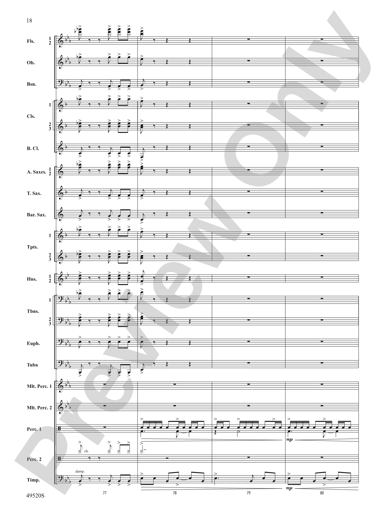 My Victory Won: Concert Band Conductor Score & Parts
