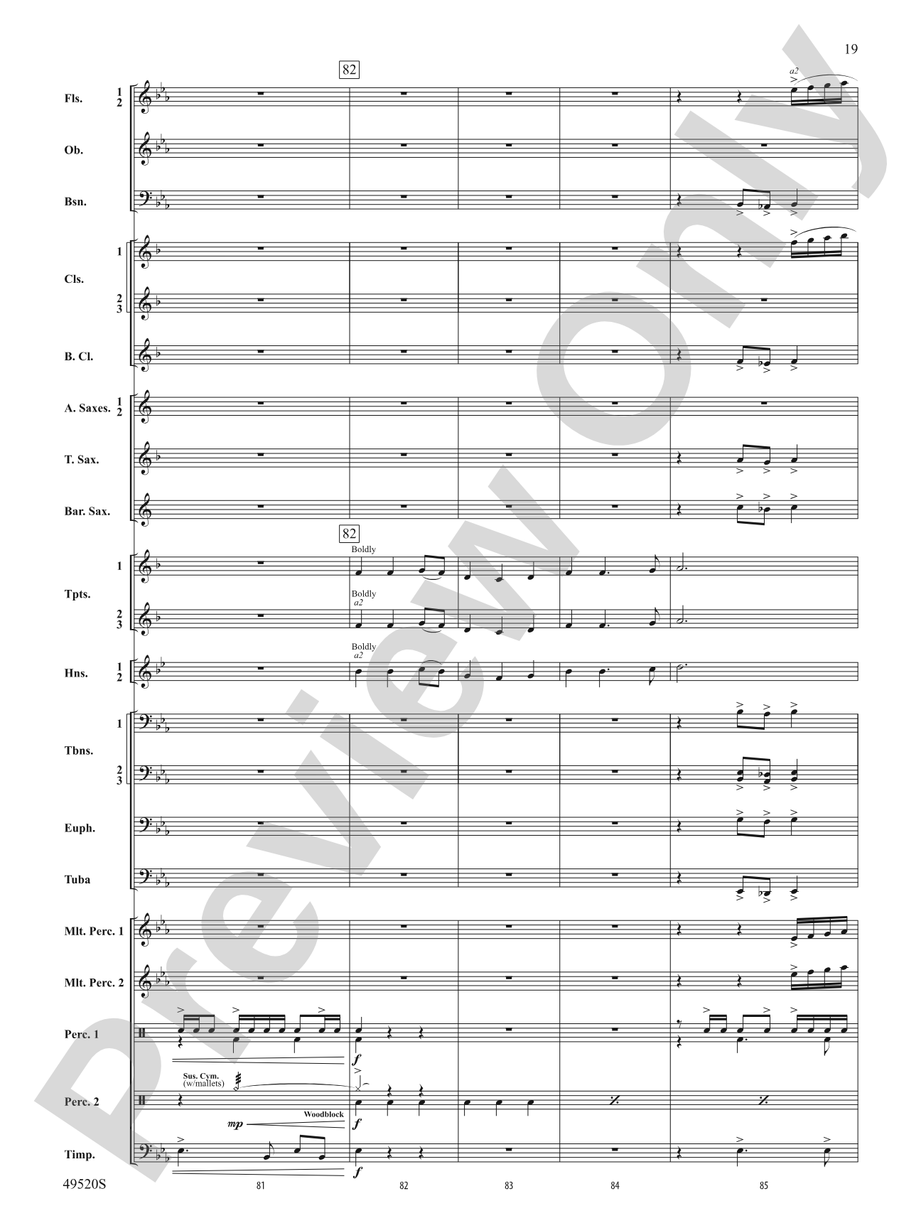 My Victory Won: Concert Band Conductor Score & Parts