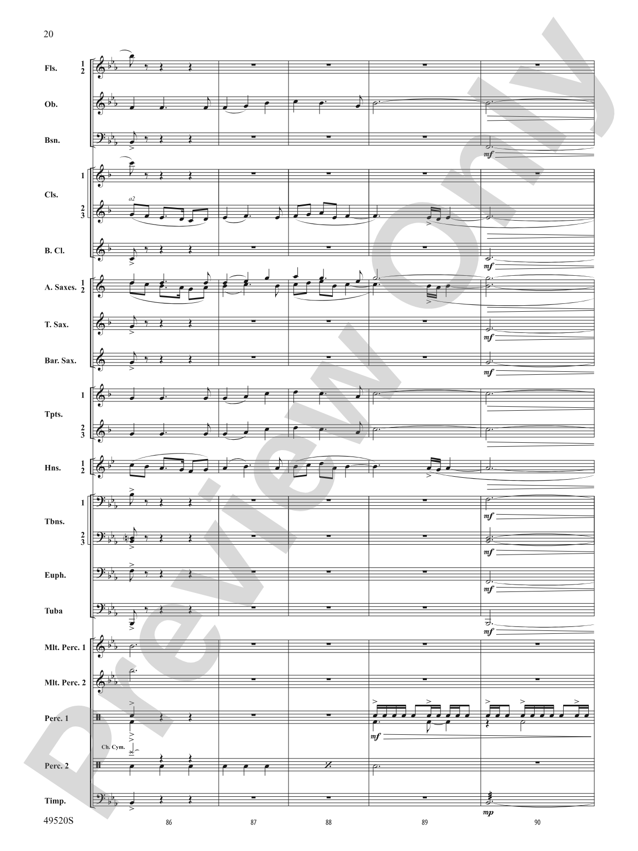 My Victory Won: Concert Band Conductor Score & Parts