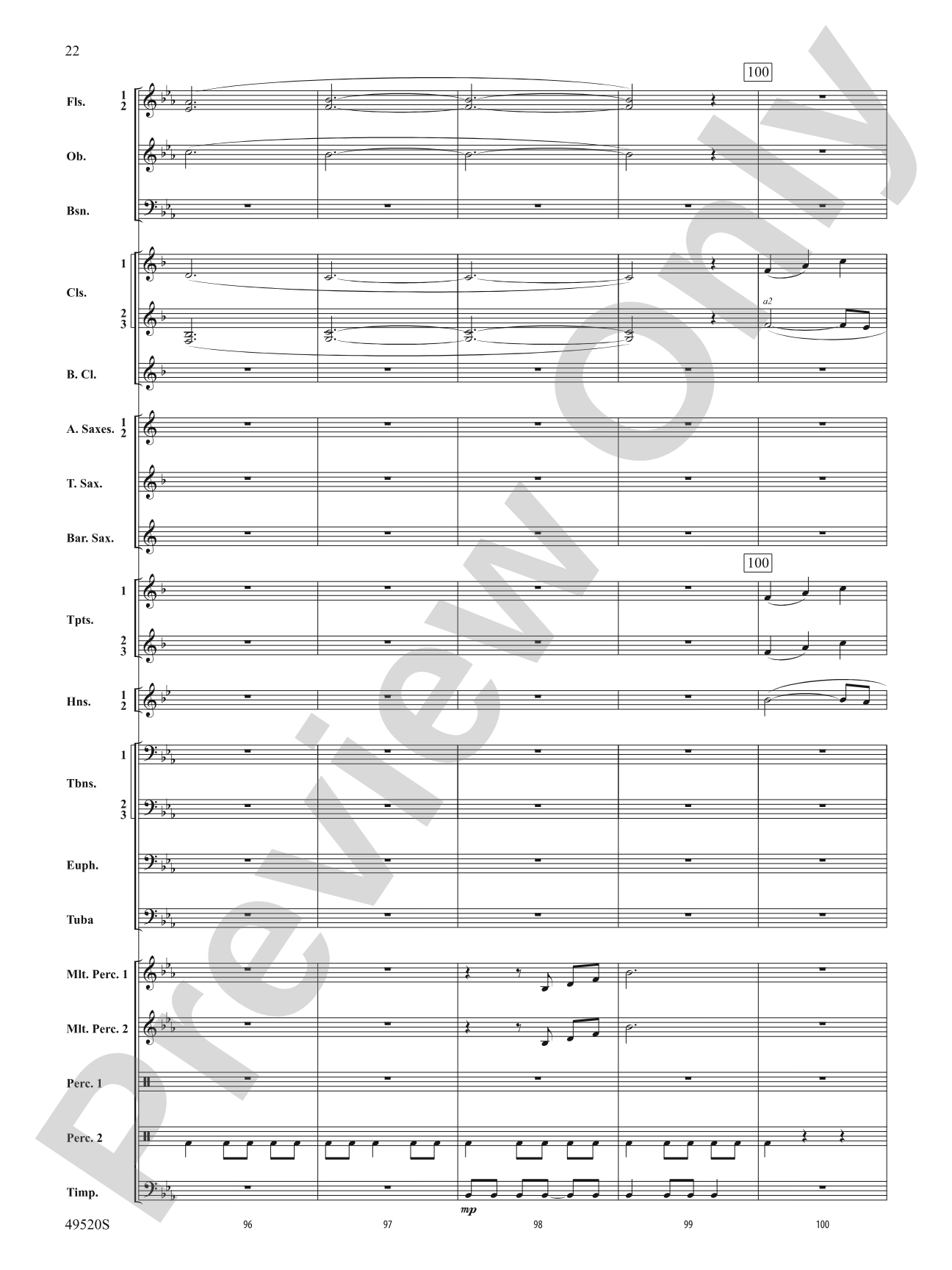 My Victory Won: Concert Band Conductor Score & Parts