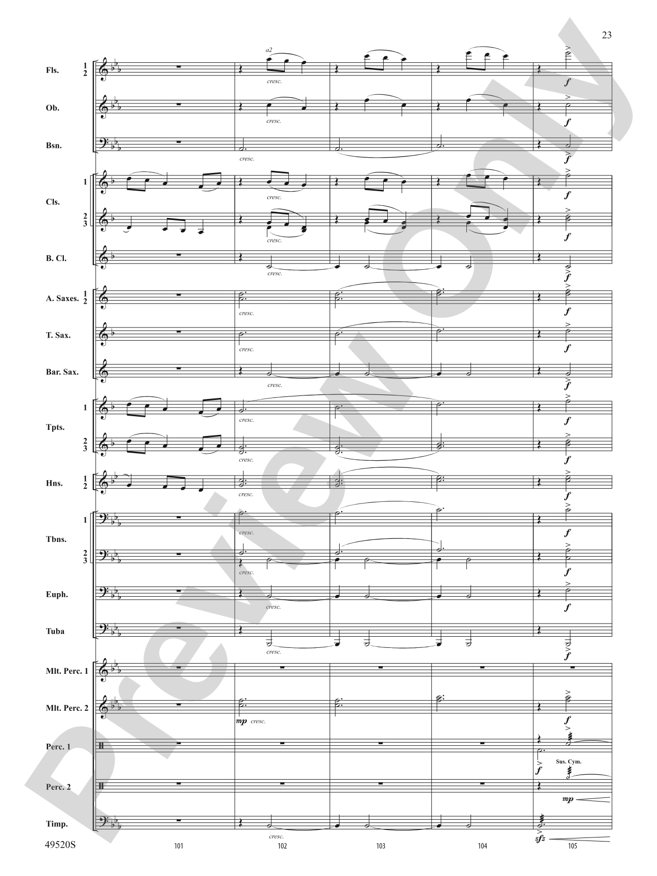 My Victory Won: Concert Band Conductor Score & Parts