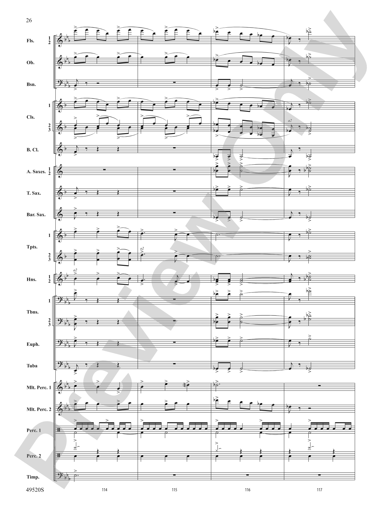 My Victory Won: Concert Band Conductor Score & Parts