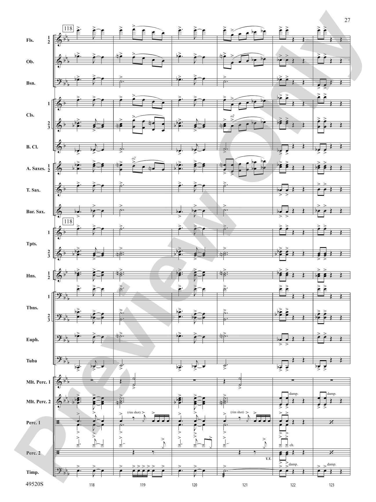 My Victory Won: Concert Band Conductor Score & Parts