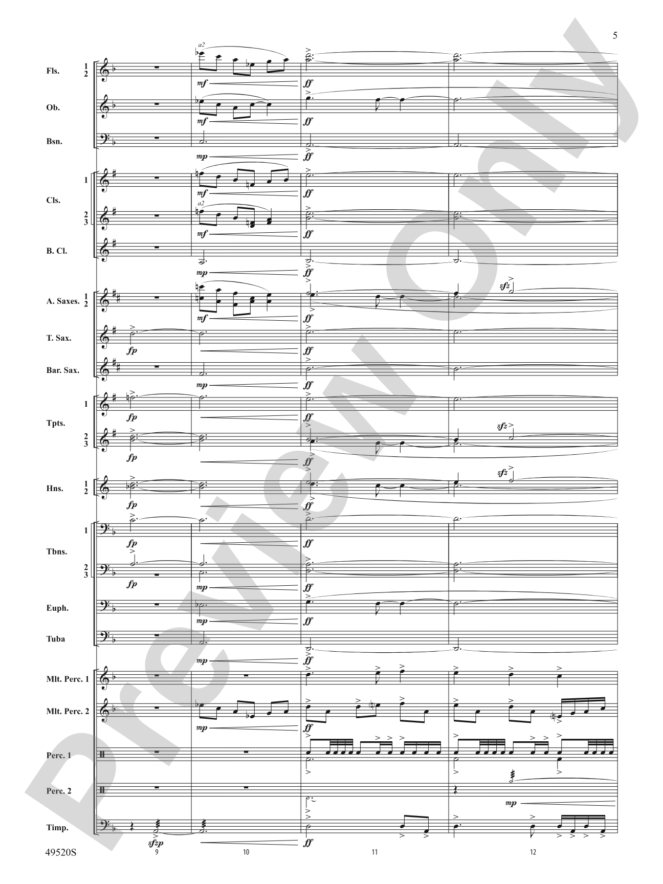 My Victory Won: Concert Band Conductor Score & Parts