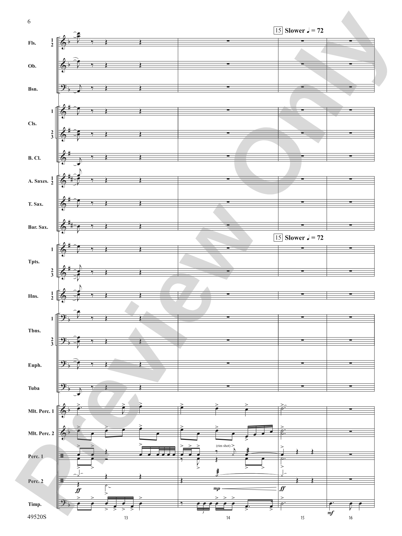 My Victory Won: Concert Band Conductor Score & Parts