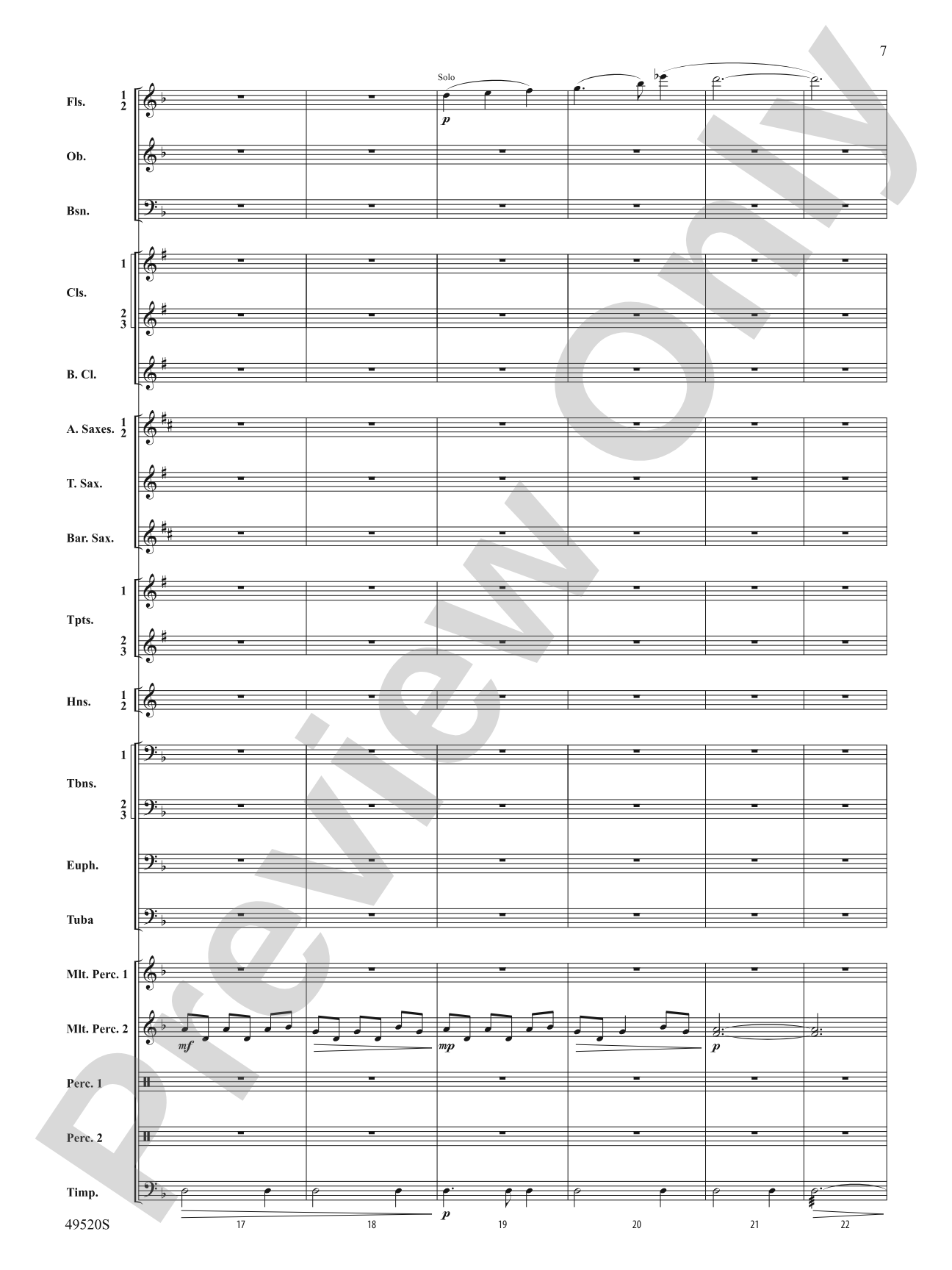 My Victory Won: Concert Band Conductor Score & Parts