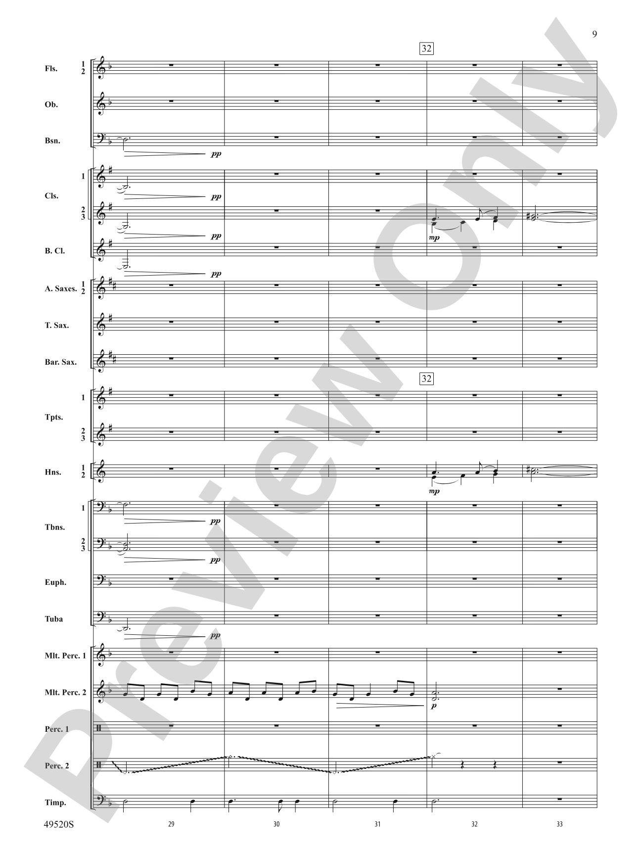 My Victory Won: Concert Band Conductor Score & Parts