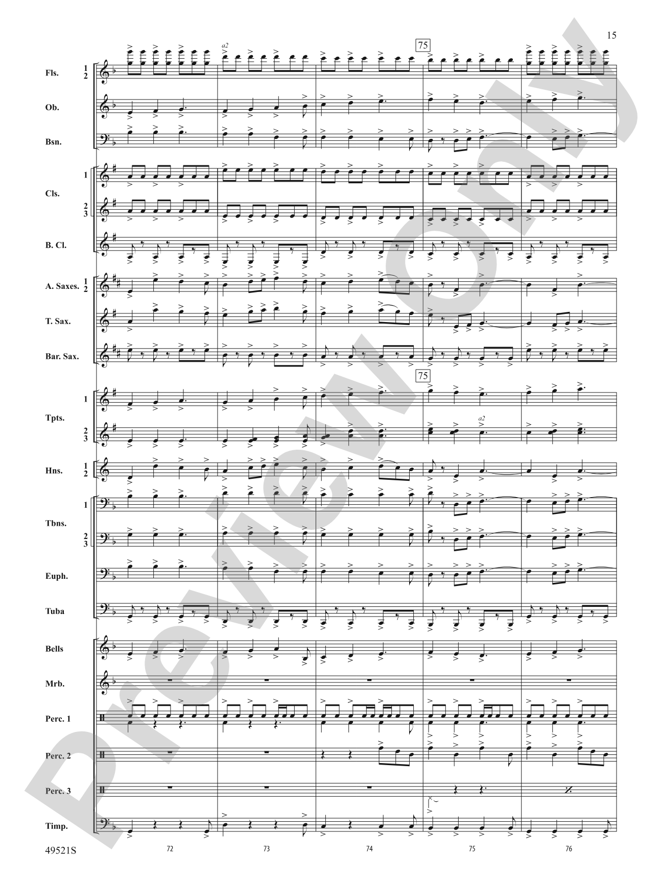 Spirit of the Dauntless: Concert Band Conductor Score & Parts