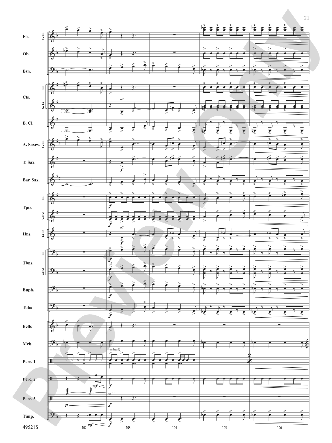 Spirit of the Dauntless: Concert Band Conductor Score & Parts