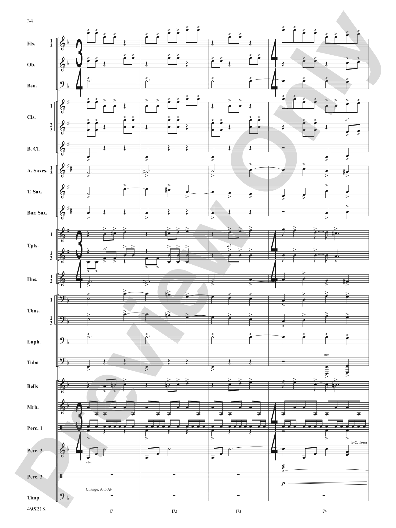 Spirit of the Dauntless: Concert Band Conductor Score & Parts