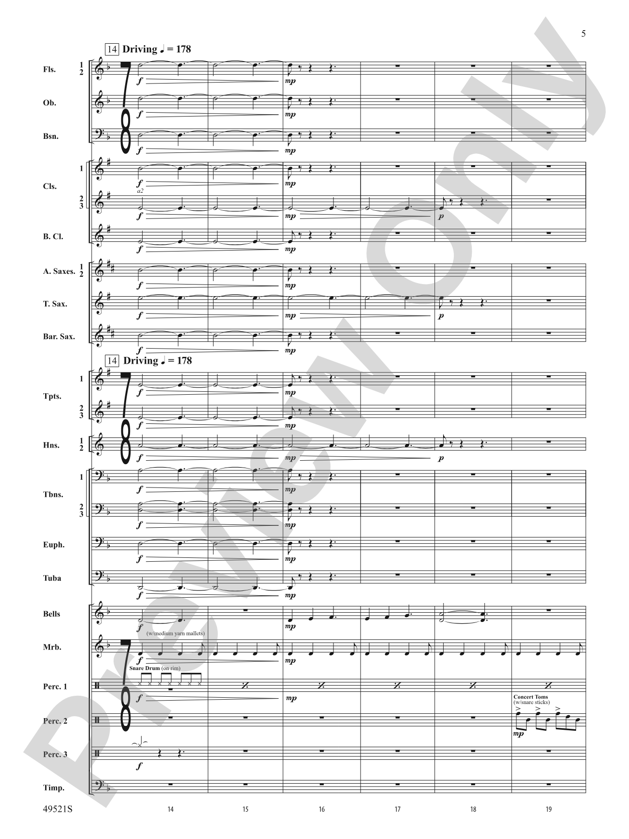 Spirit of the Dauntless: Concert Band Conductor Score & Parts