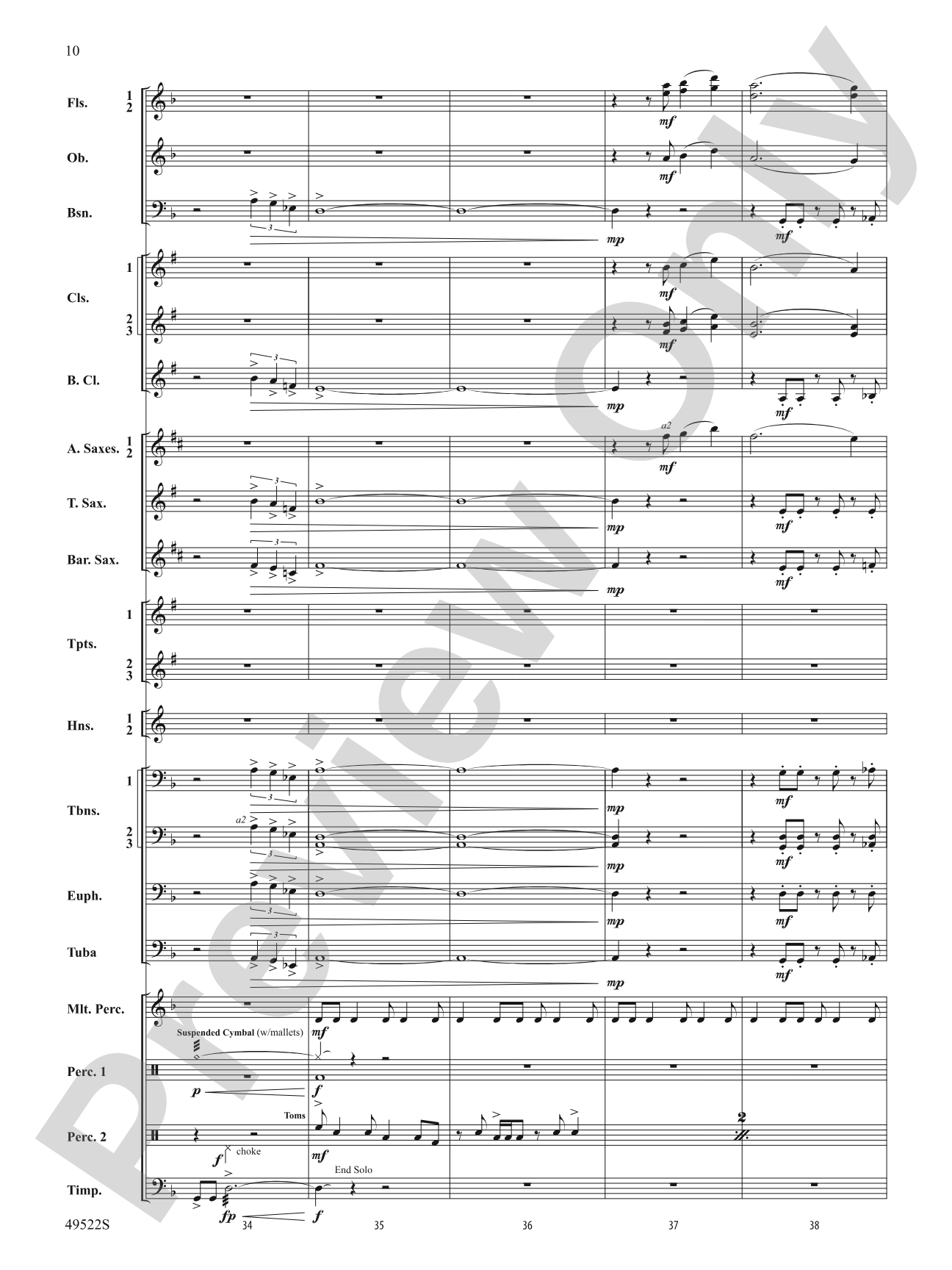 Ambush: Concert Band Conductor Score & Parts
