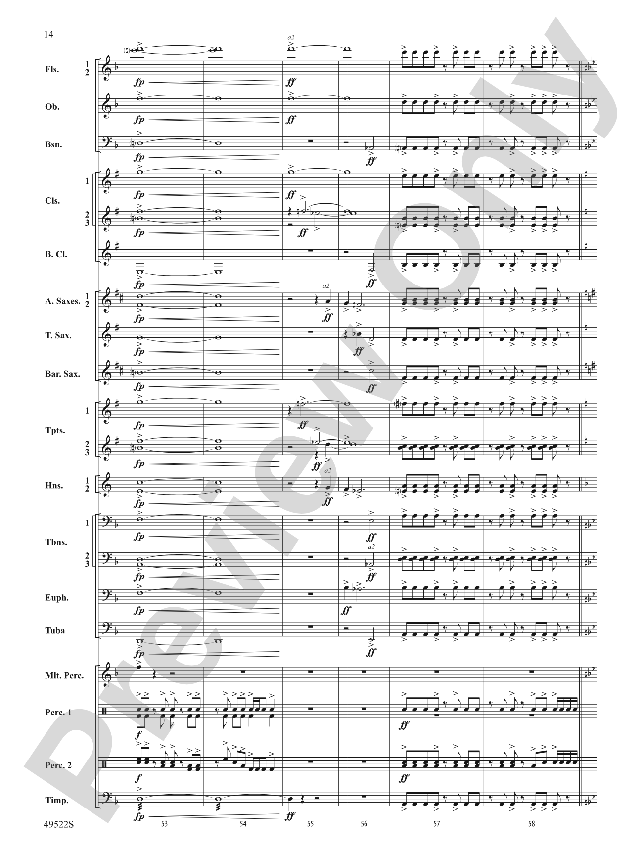 Ambush: Concert Band Conductor Score & Parts