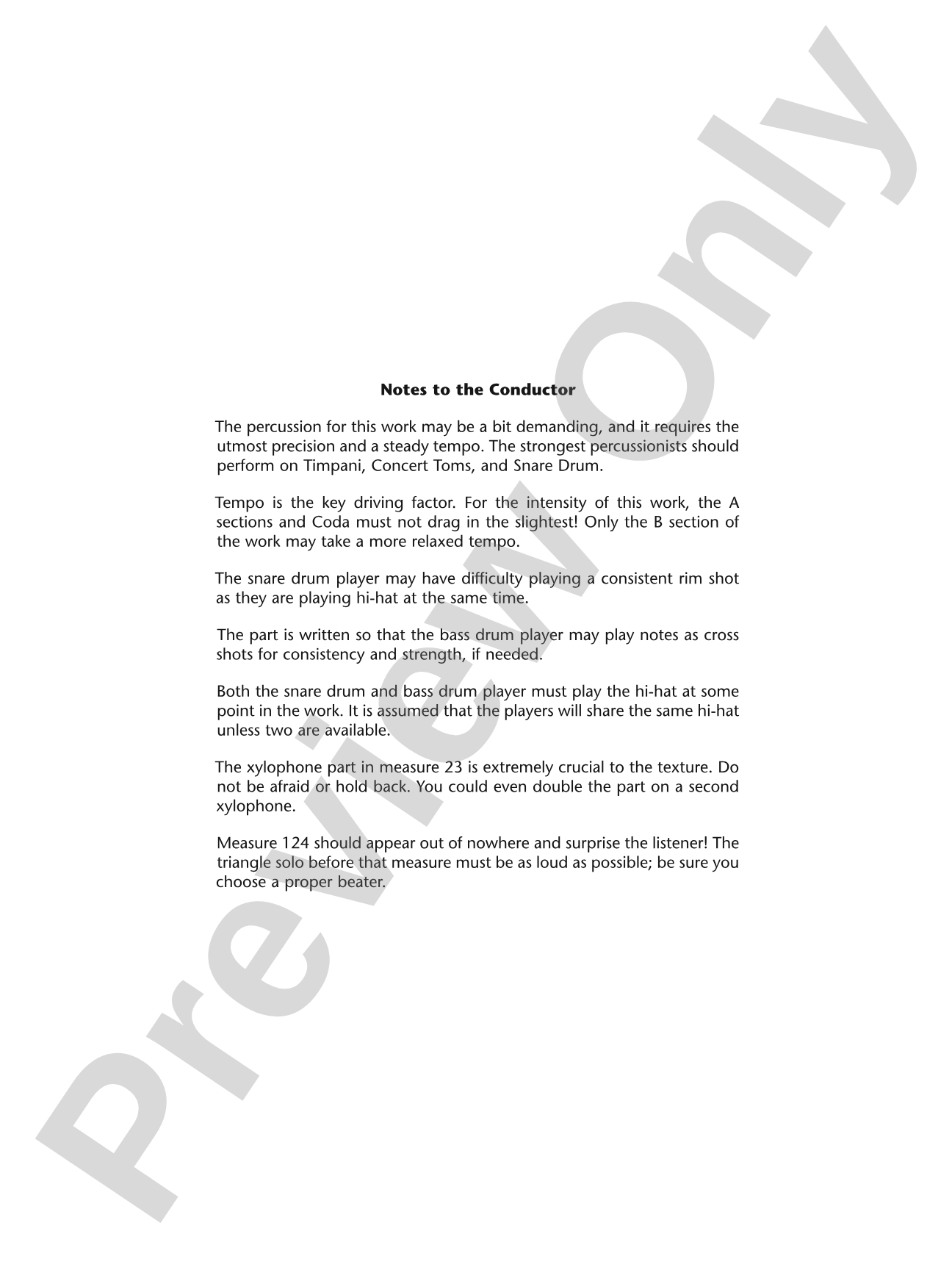 Ambush: Concert Band Conductor Score & Parts