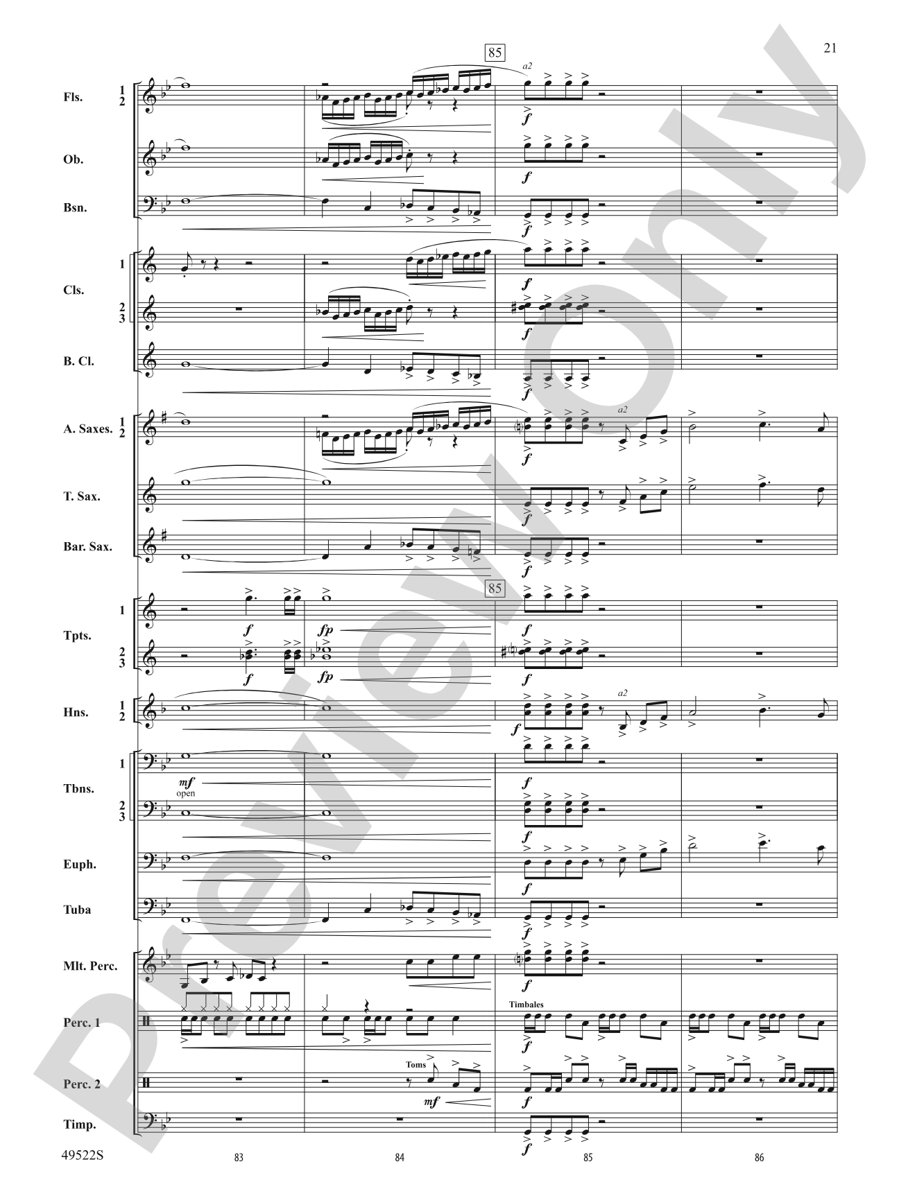 Ambush: Concert Band Conductor Score & Parts