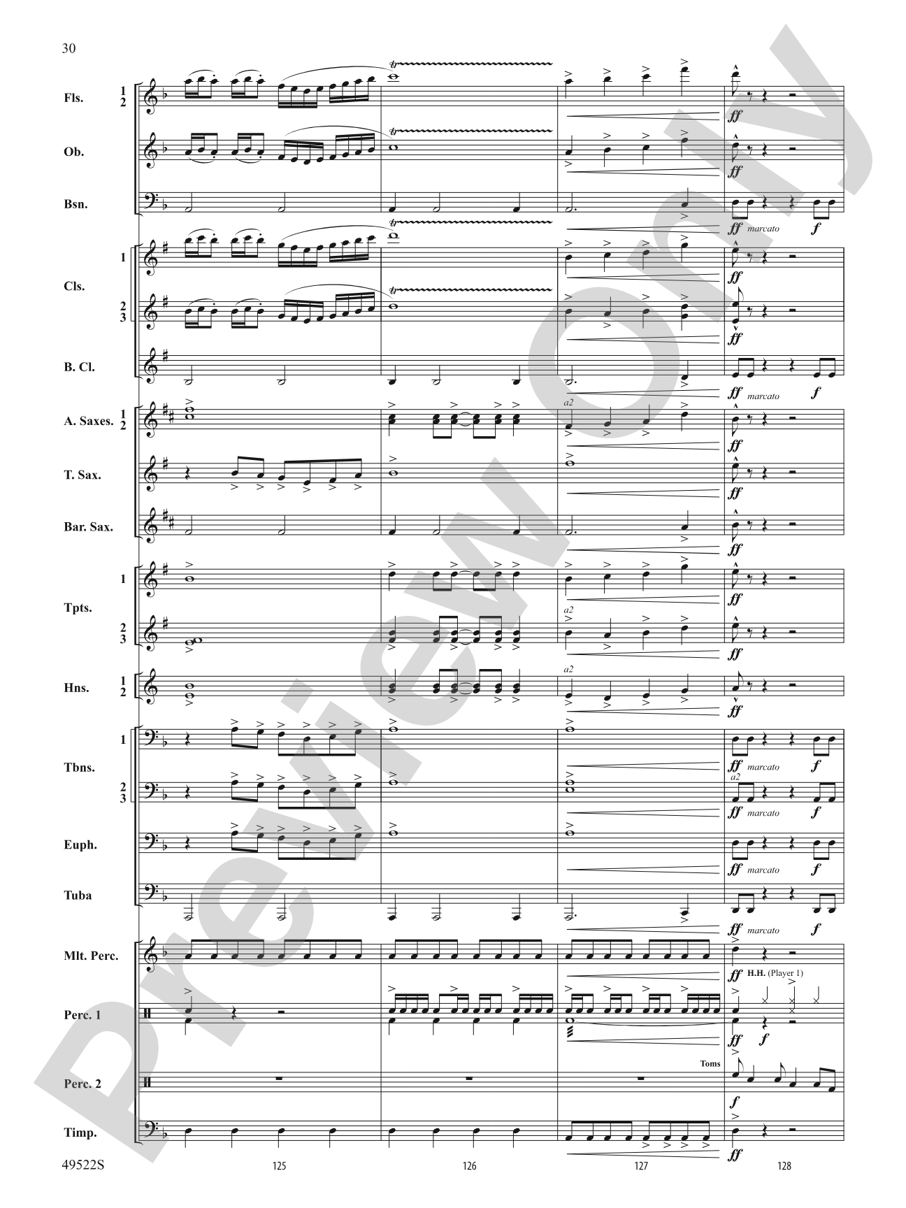 Ambush: Concert Band Conductor Score & Parts