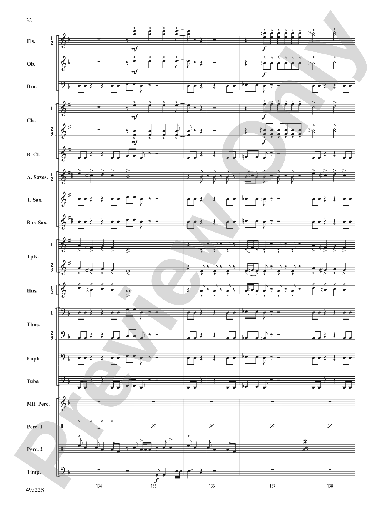 Ambush: Concert Band Conductor Score & Parts
