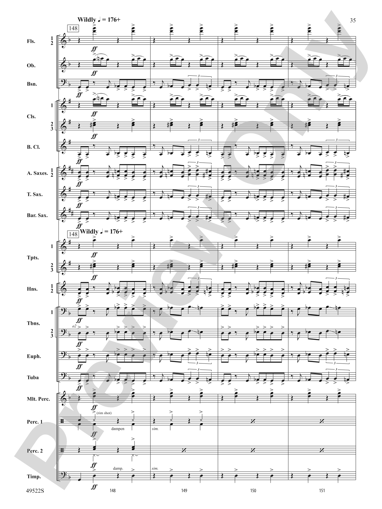 Ambush: Concert Band Conductor Score & Parts