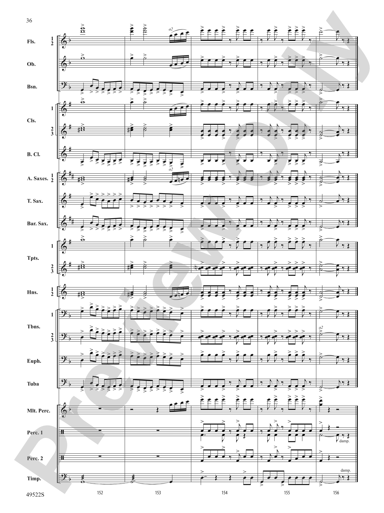Ambush: Concert Band Conductor Score & Parts