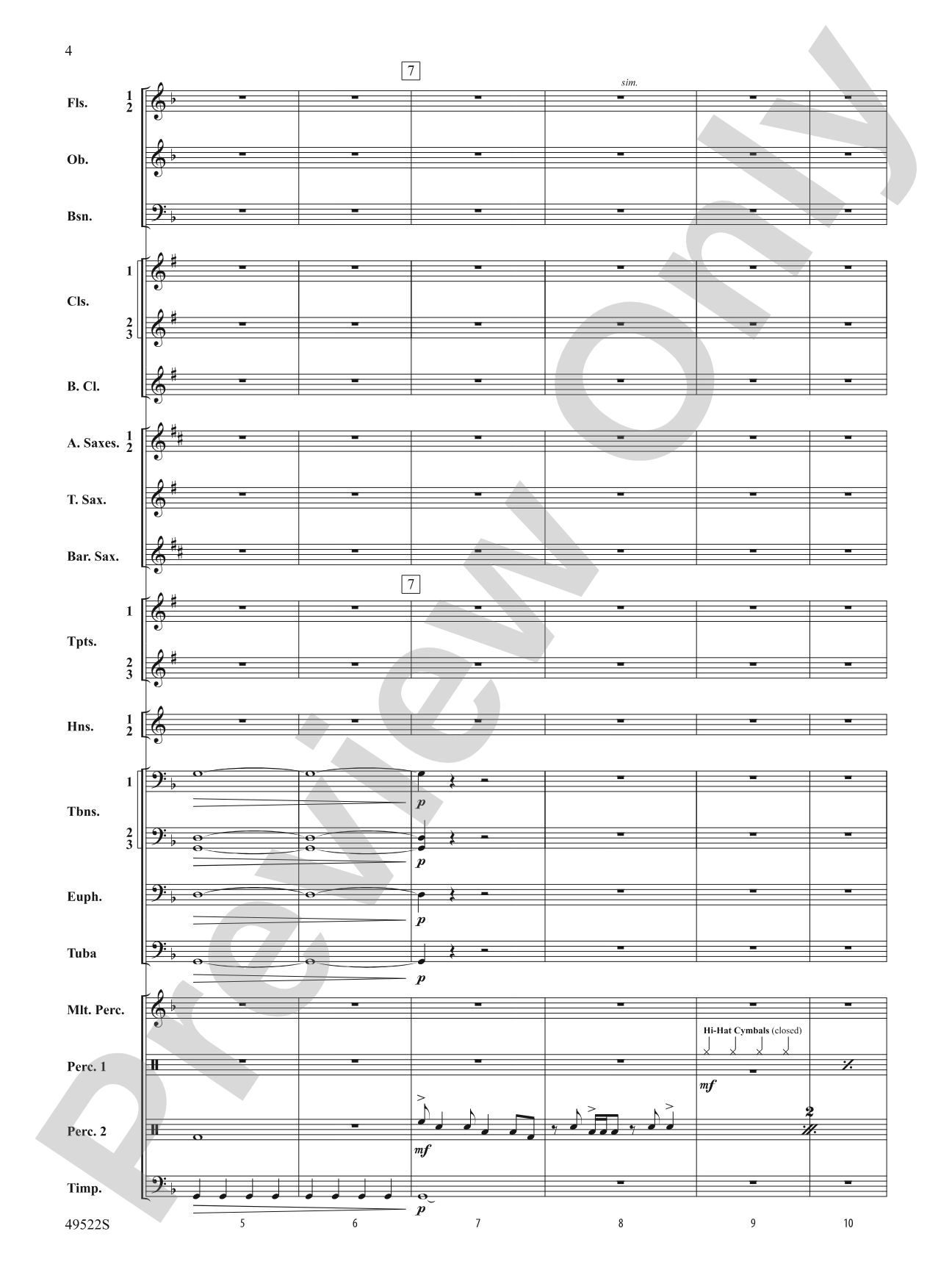 Ambush: Concert Band Conductor Score & Parts