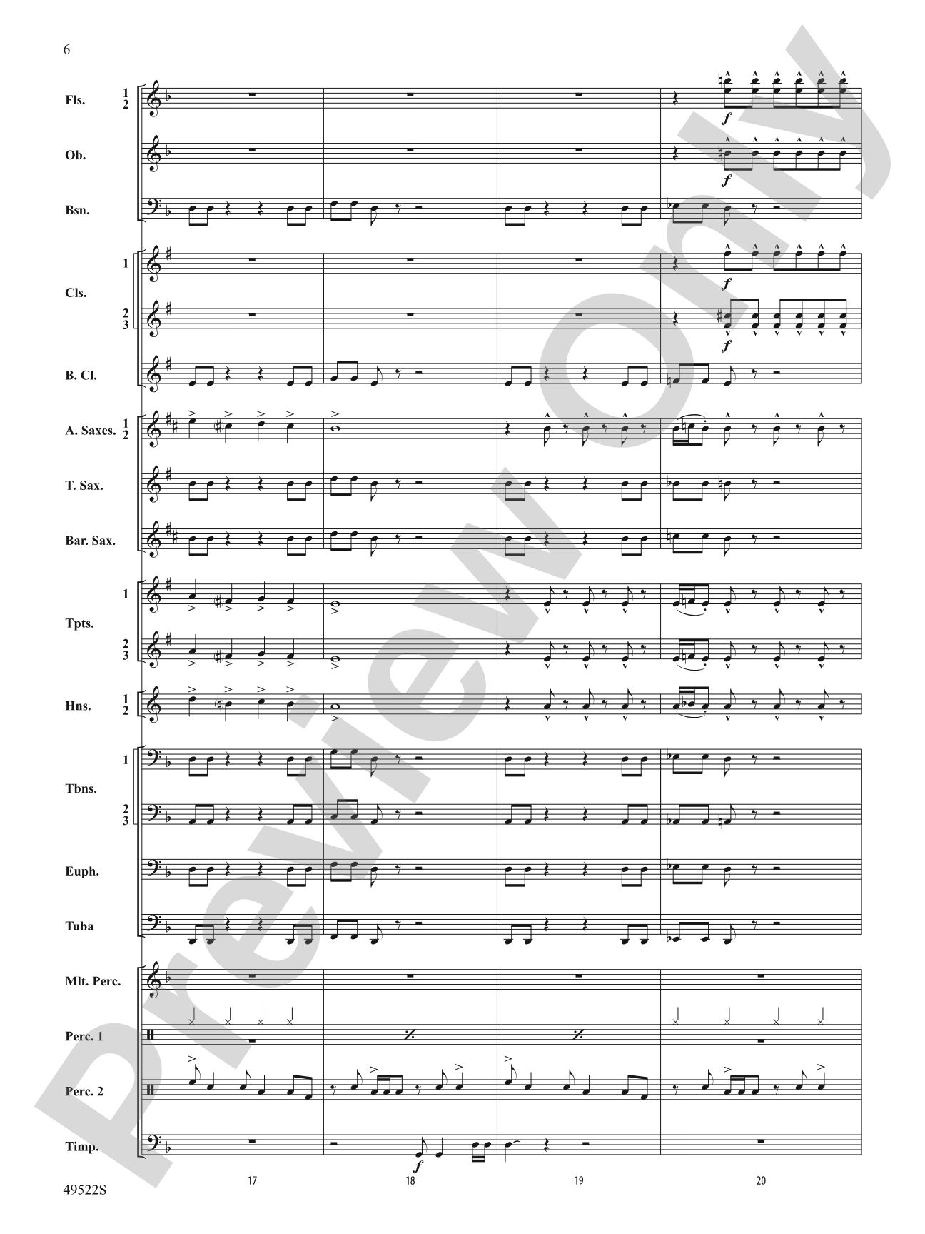 Ambush: Concert Band Conductor Score & Parts