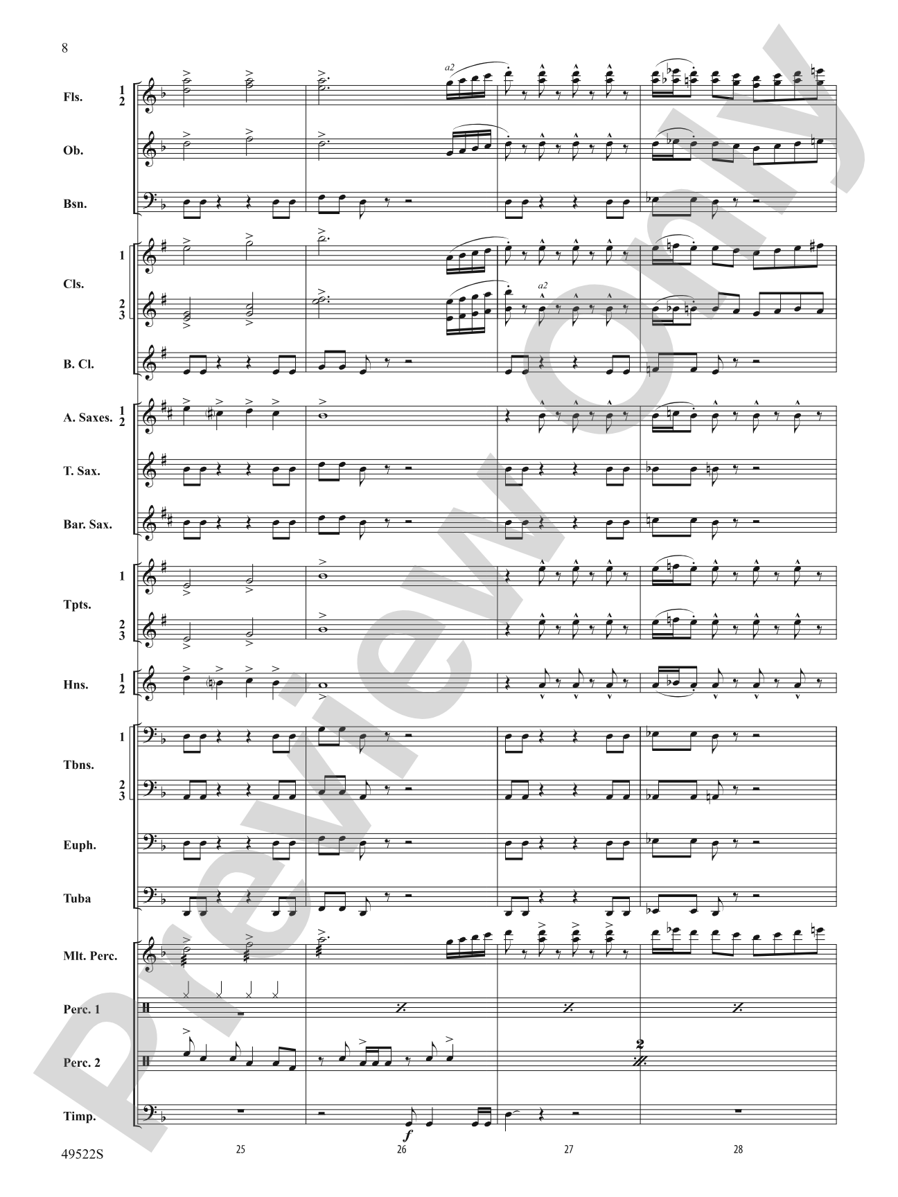 Ambush: Concert Band Conductor Score & Parts