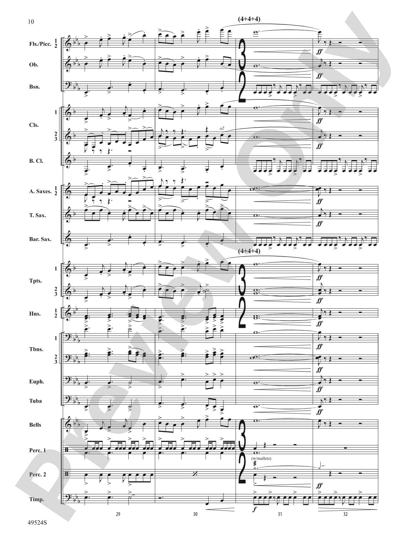 Otter Point Holiday: Concert Band Conductor Score & Parts