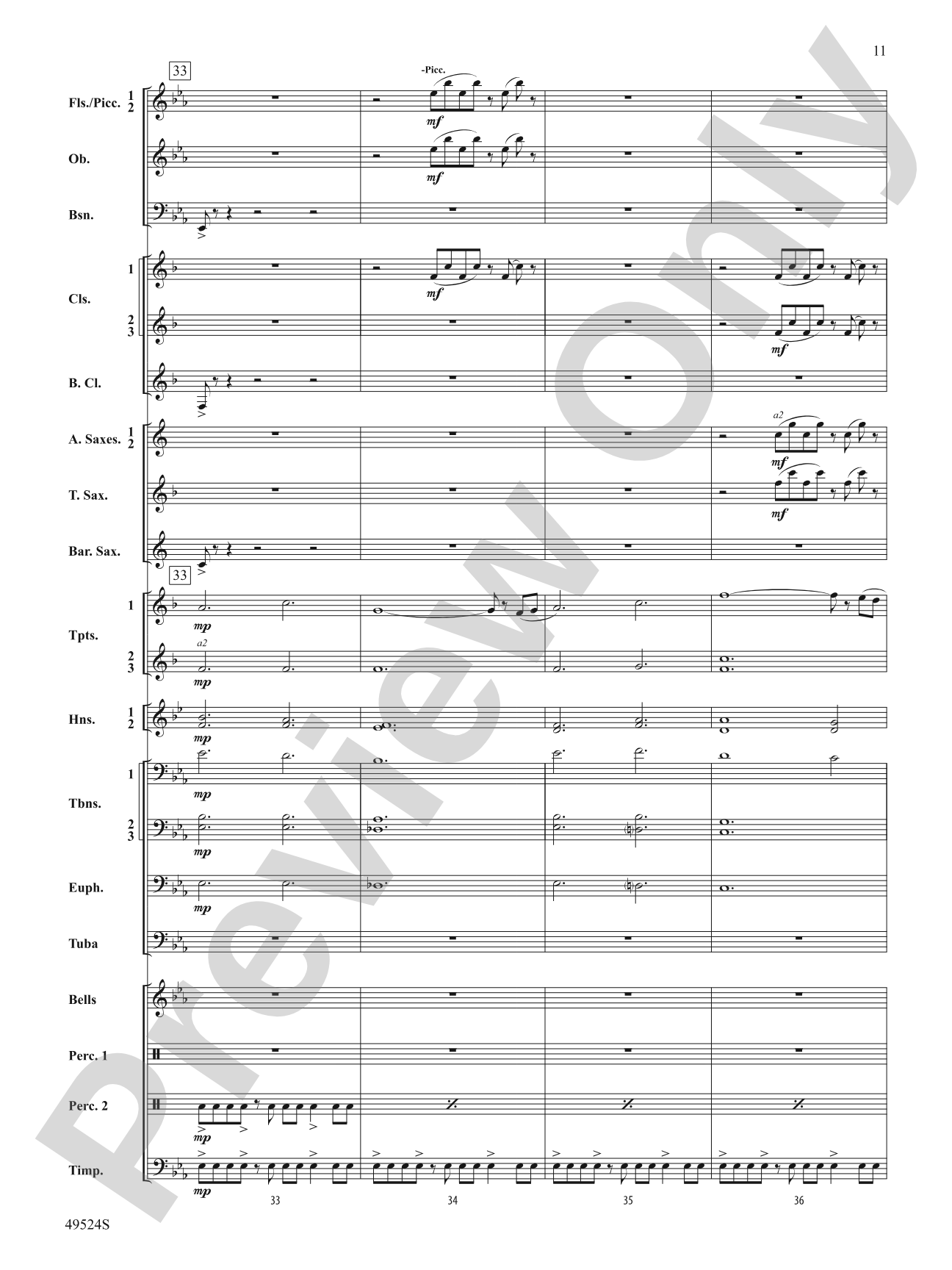 Otter Point Holiday: Concert Band Conductor Score & Parts