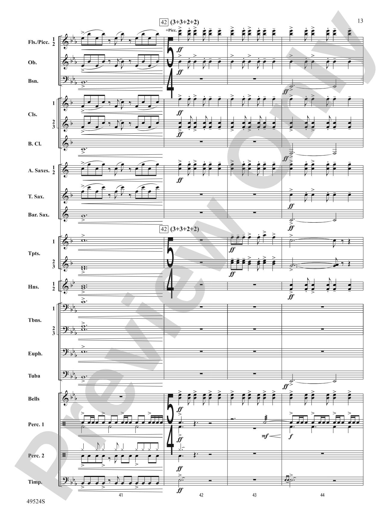 Otter Point Holiday: Concert Band Conductor Score & Parts