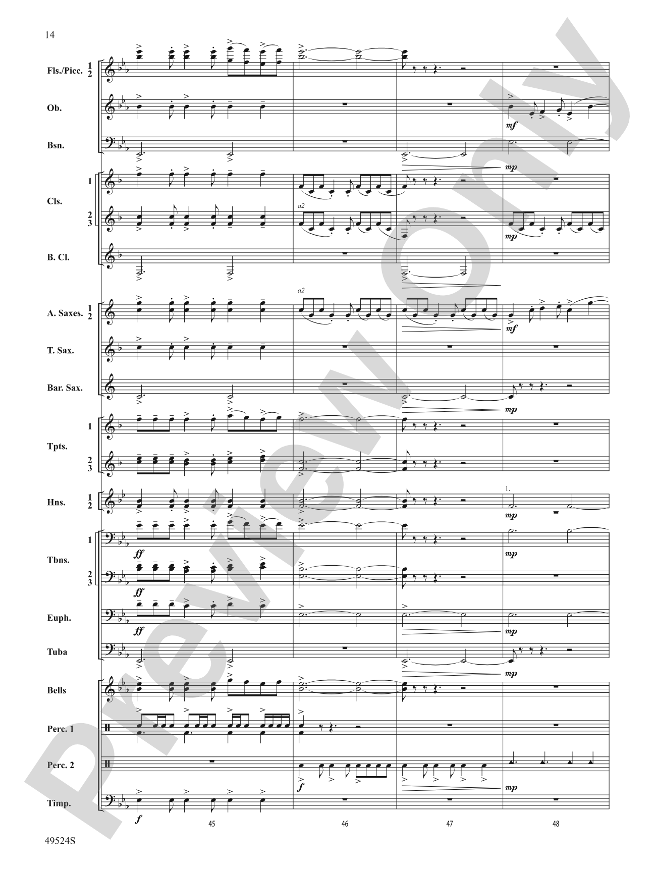 Otter Point Holiday: Concert Band Conductor Score & Parts