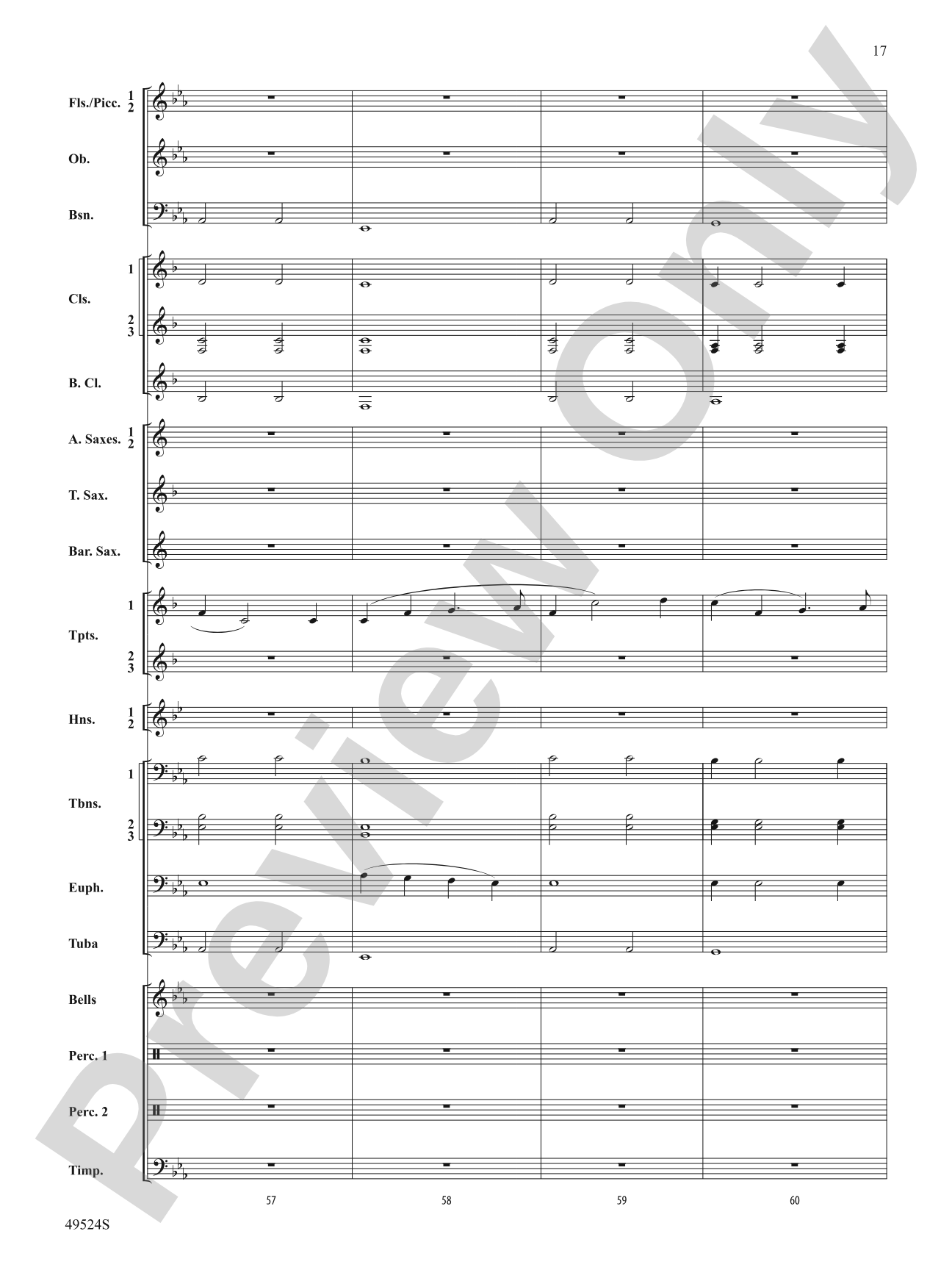 Otter Point Holiday: Concert Band Conductor Score & Parts