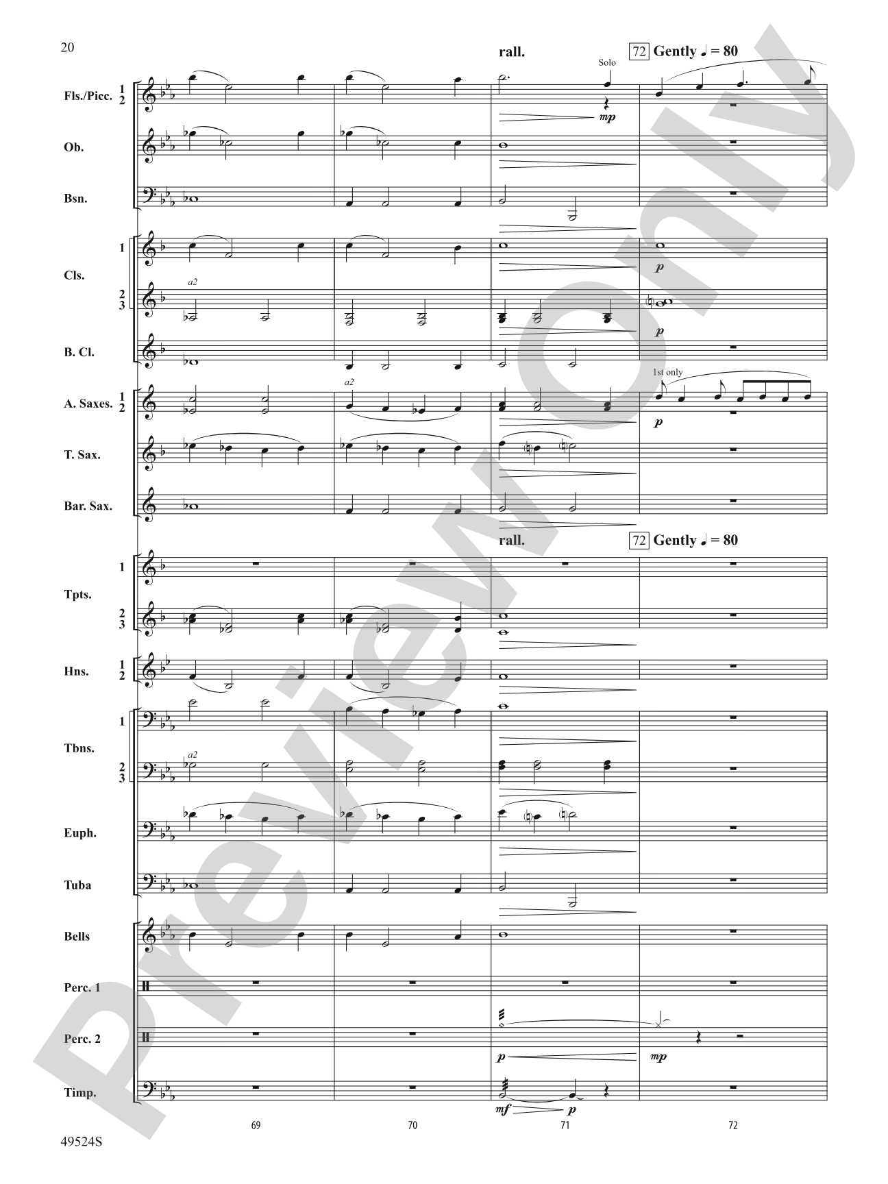 Otter Point Holiday: Concert Band Conductor Score & Parts