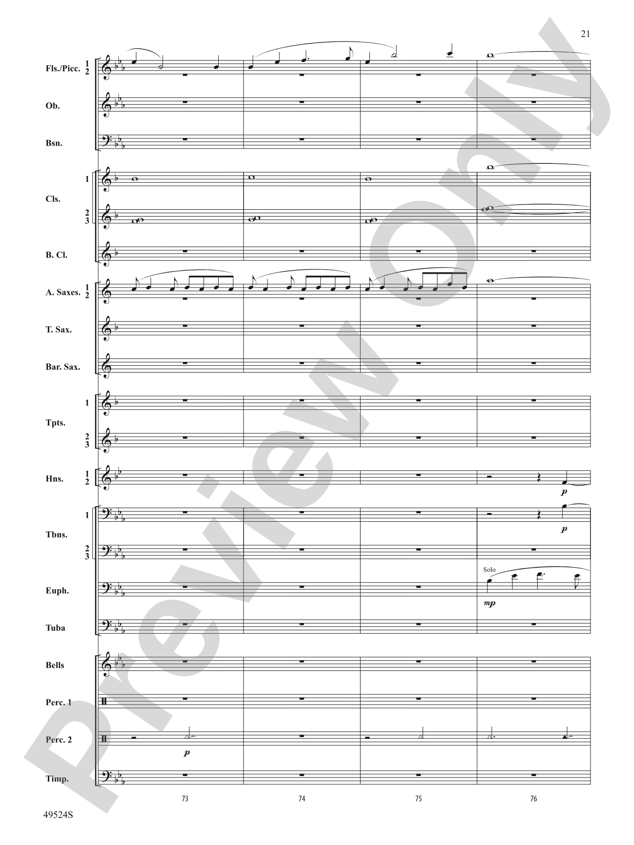 Otter Point Holiday: Concert Band Conductor Score & Parts