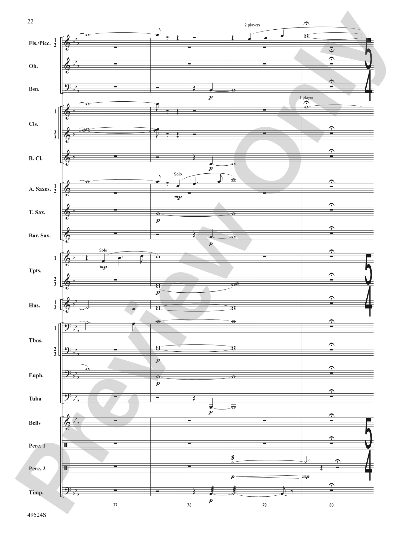 Otter Point Holiday: Concert Band Conductor Score & Parts