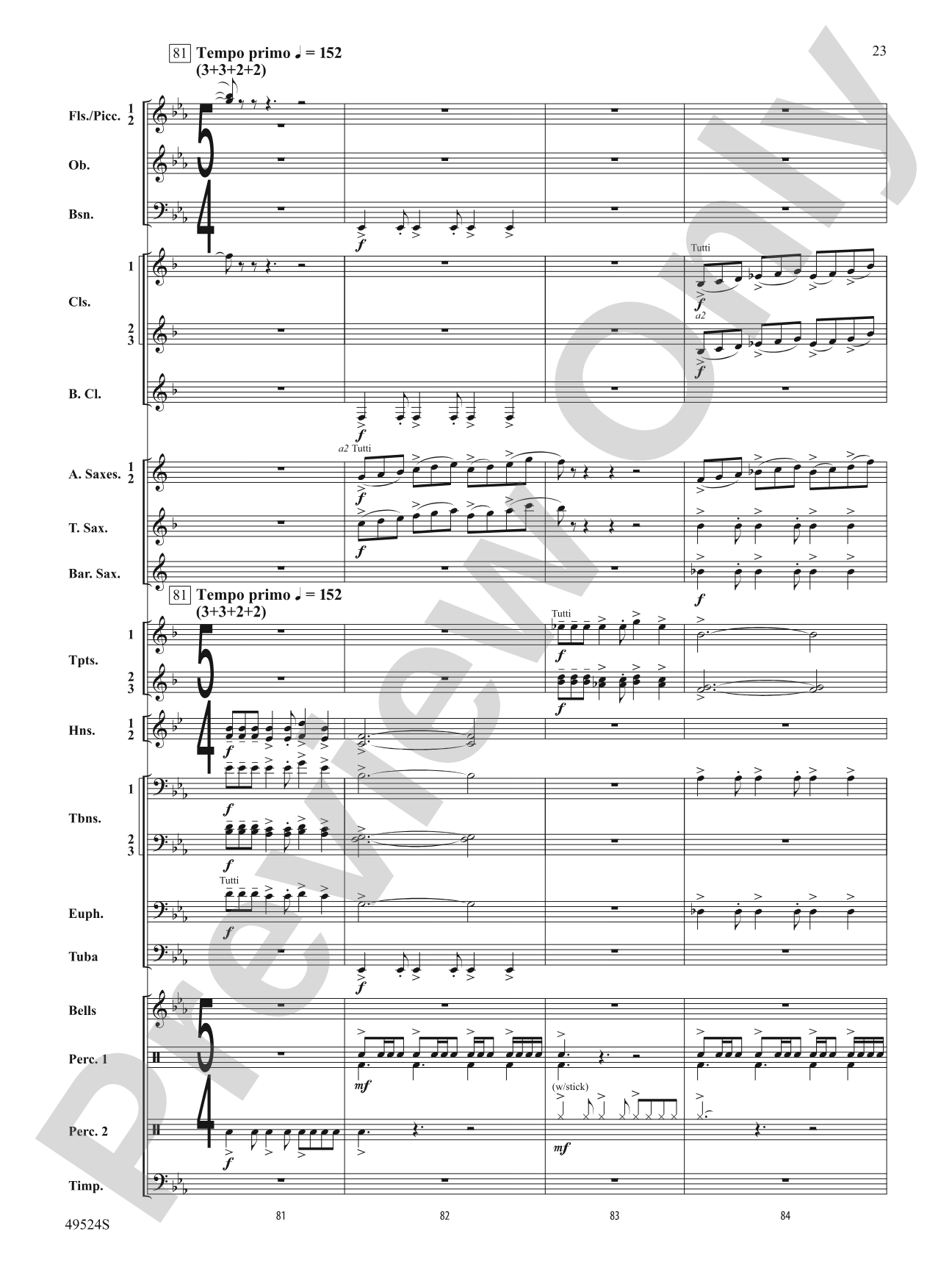 Otter Point Holiday: Concert Band Conductor Score & Parts