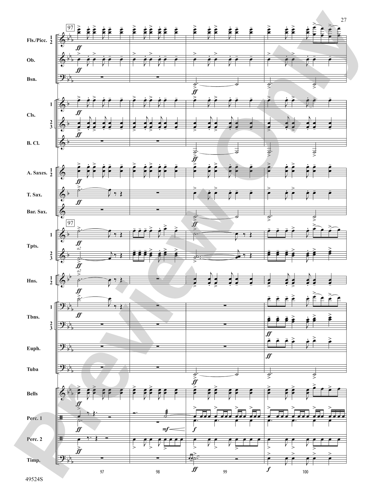 Otter Point Holiday: Concert Band Conductor Score & Parts