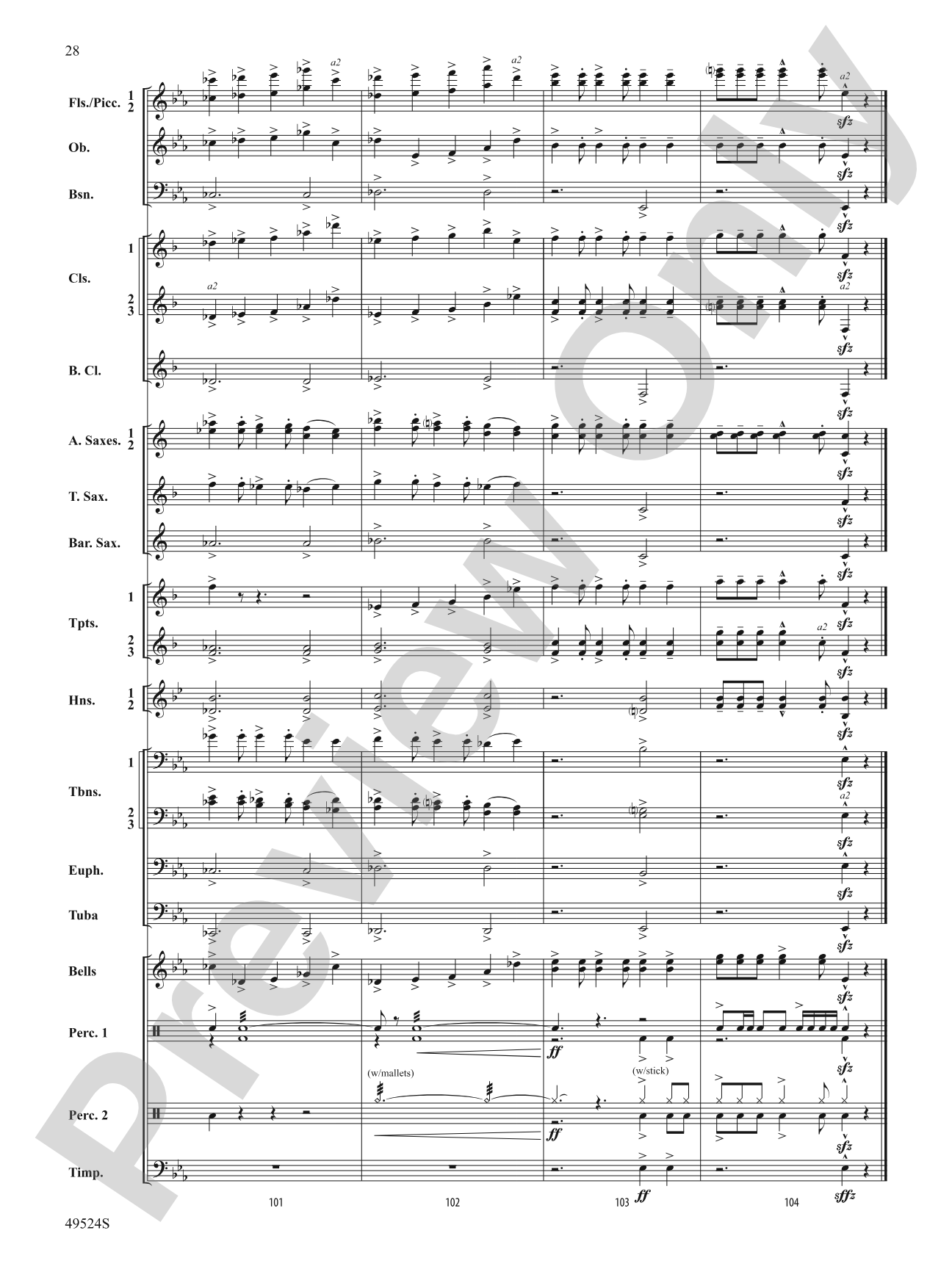 Otter Point Holiday: Concert Band Conductor Score & Parts