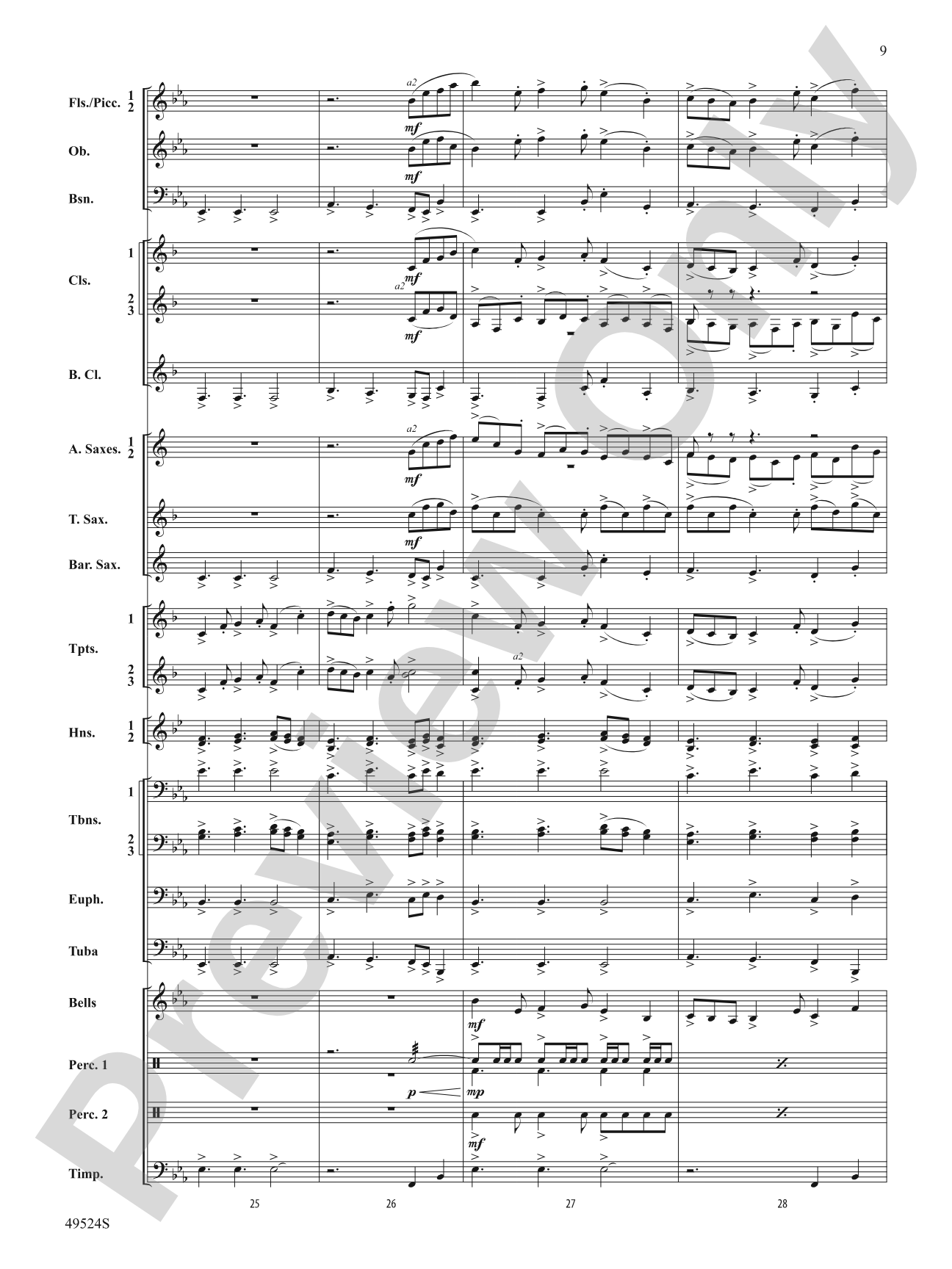 Otter Point Holiday: Concert Band Conductor Score & Parts