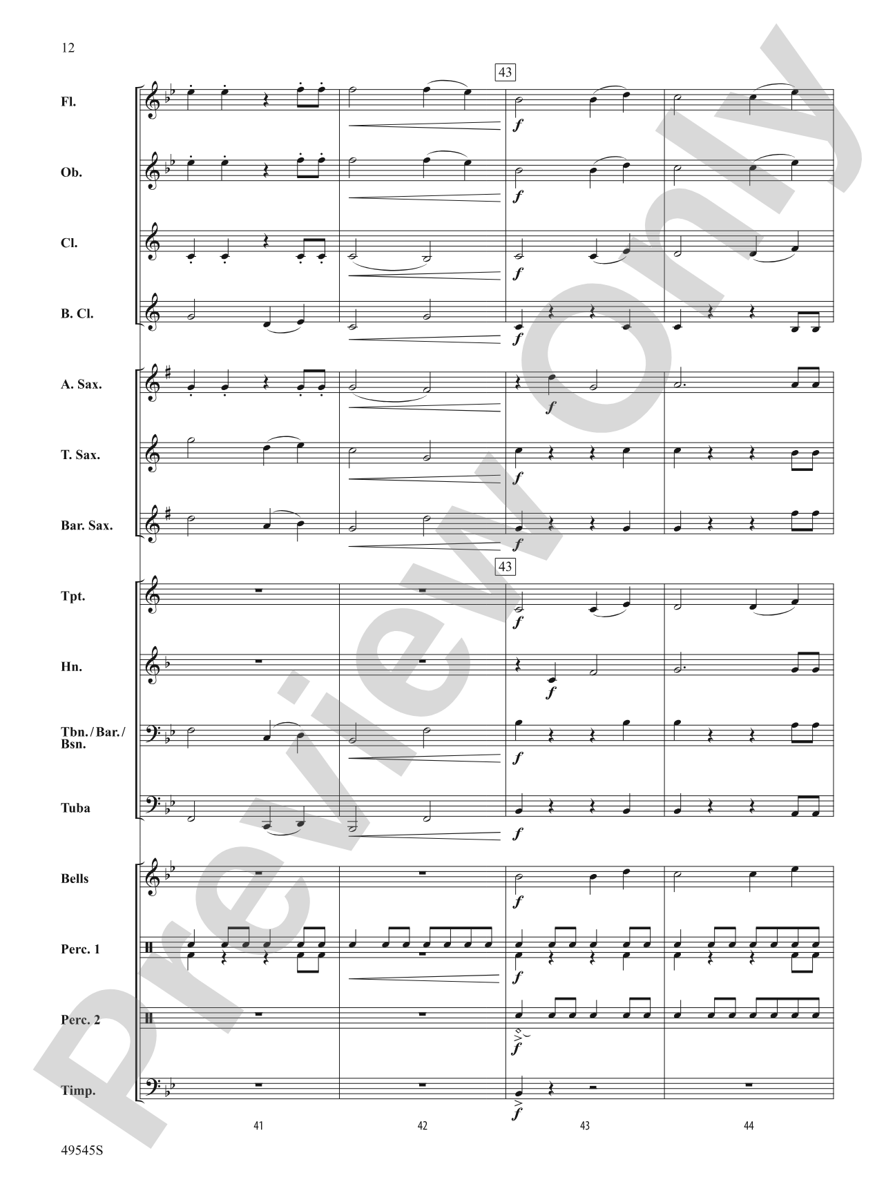 Range Rover: Concert Band Conductor Score & Parts