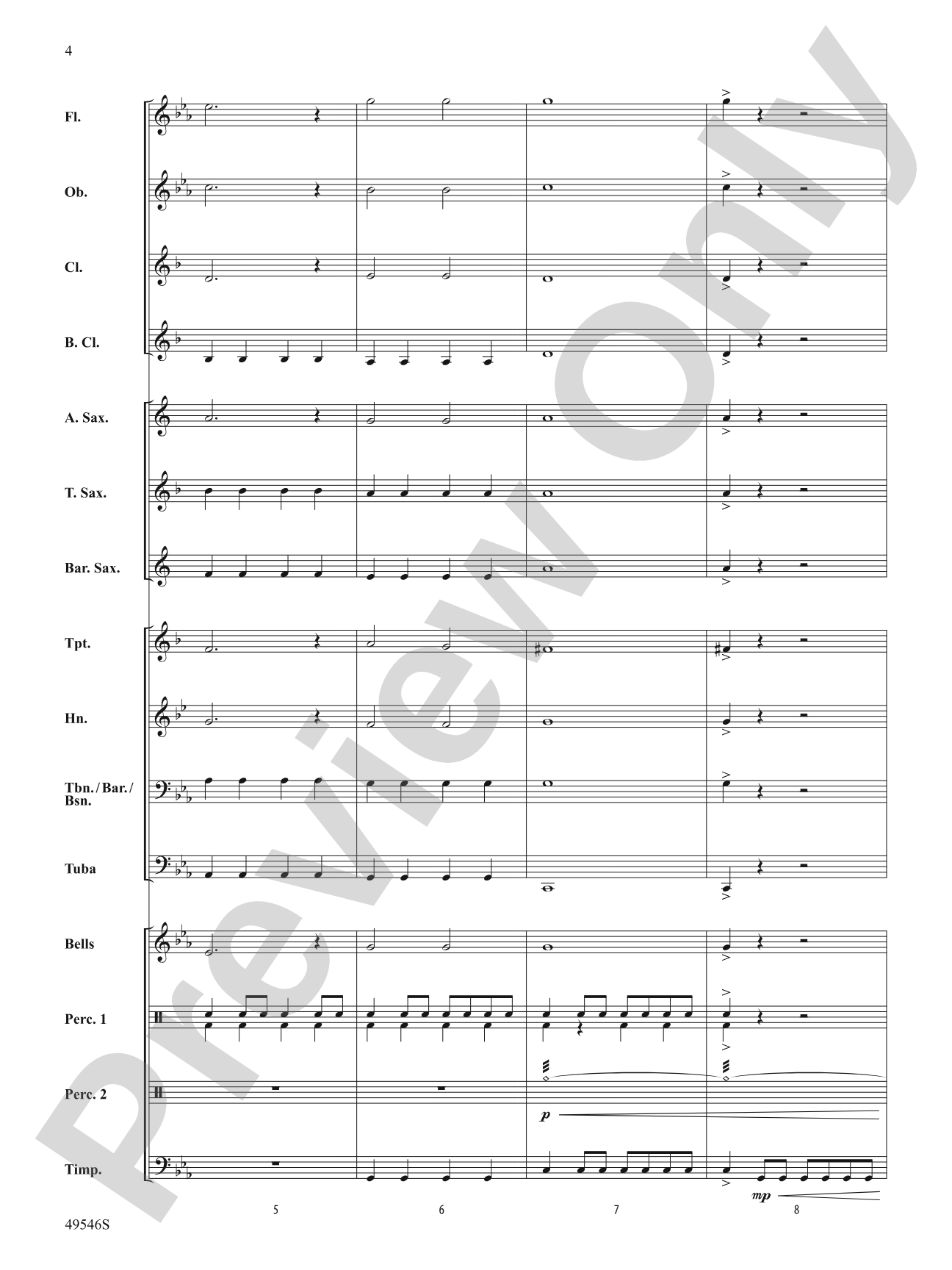 Lionheart: Concert Band Conductor Score & Parts
